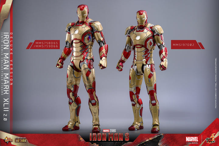 [Pre-Order] Hot Toys - MMS758D65 - Iron Man 3 - 1/6th scale Iron Man Mark XLII (2.0) Collectible Figure