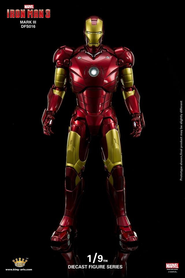 King Arts - 1/9th Diecast Figure Series -  Iron Man Mark 3