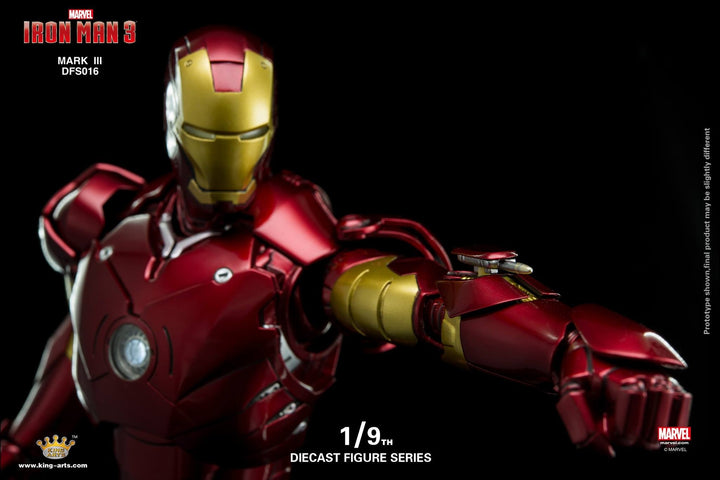 King Arts - 1/9th Diecast Figure Series -  Iron Man Mark 3