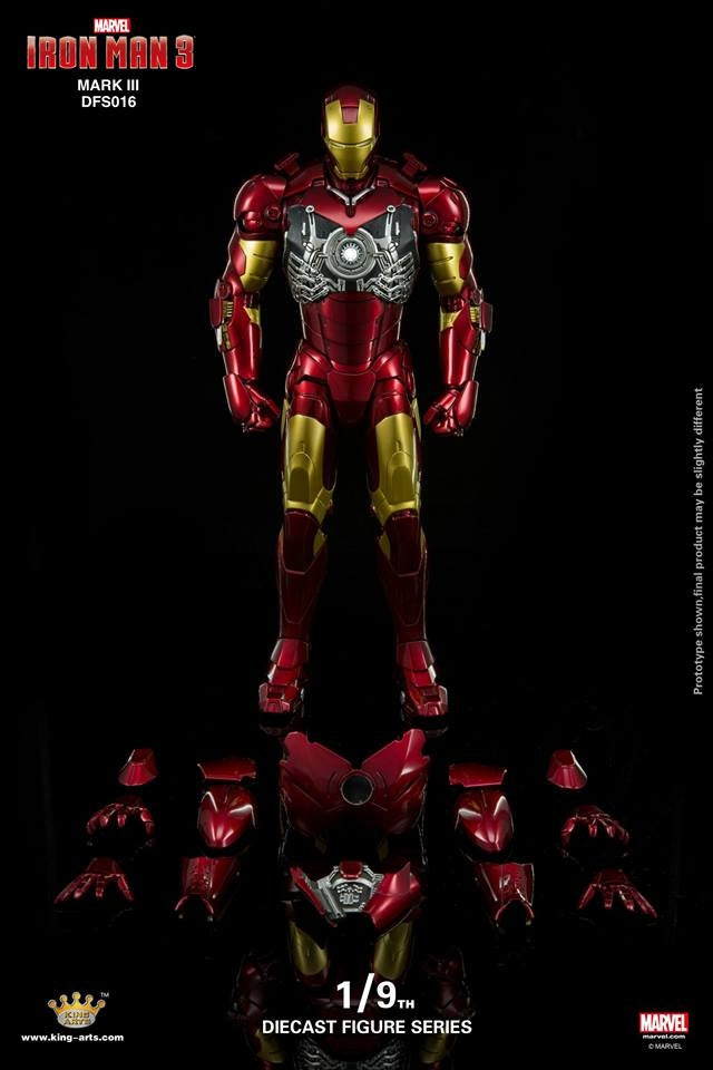 King Arts - 1/9th Diecast Figure Series -  Iron Man Mark 3