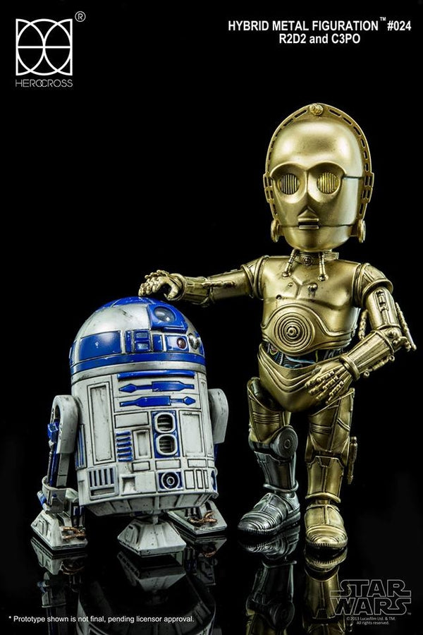 HEROCROSS - Hybrid Metal Action Figuration - Star Wars - C-3PO and R2-D2