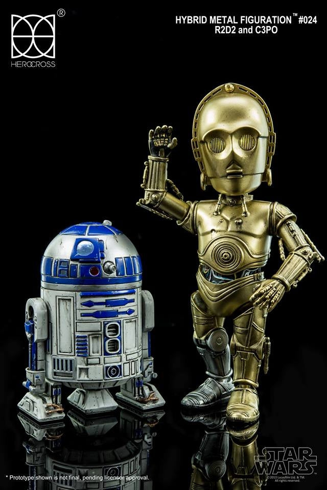 HEROCROSS - Hybrid Metal Action Figuration - Star Wars - C-3PO and R2-D2