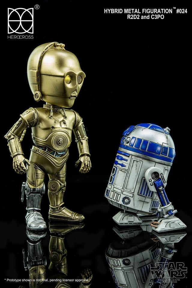 HEROCROSS - Hybrid Metal Action Figuration - Star Wars - C-3PO and R2-D2