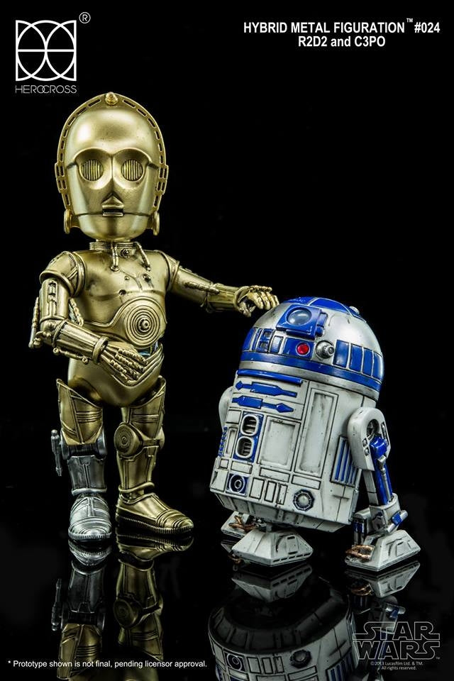 HEROCROSS - Hybrid Metal Action Figuration - Star Wars - C-3PO and R2-D2