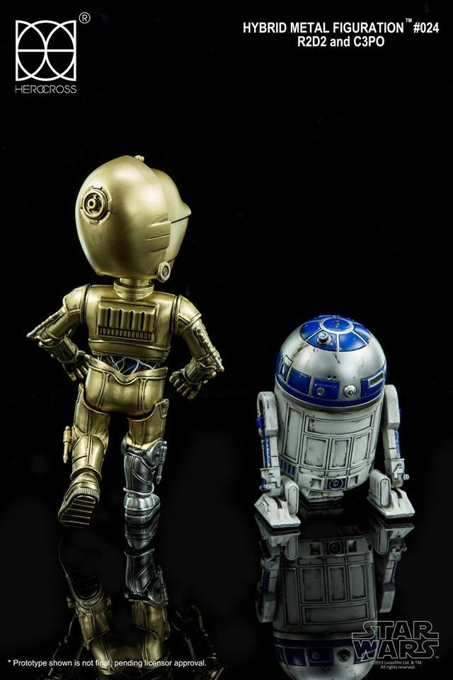 HEROCROSS - Hybrid Metal Action Figuration - Star Wars - C-3PO and R2-D2