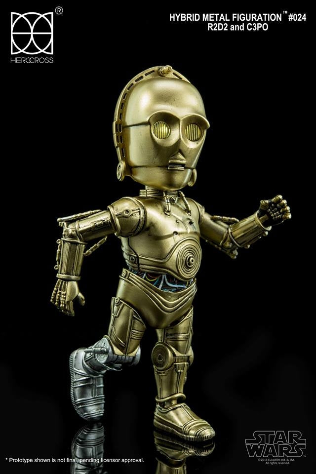 HEROCROSS - Hybrid Metal Action Figuration - Star Wars - C-3PO and R2-D2