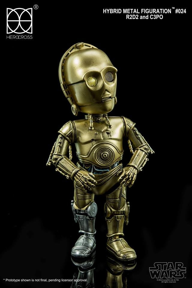 HEROCROSS - Hybrid Metal Action Figuration - Star Wars - C-3PO and R2-D2