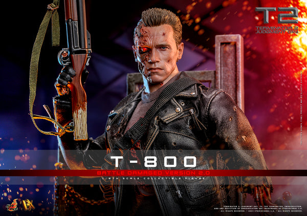 [Pre-Order] Hot Toys - DX46 - Terminator 2: Judgment Day - 1/6th scale T-800 (Battle Damaged Version 2.0) Collectible Figure