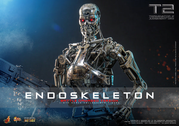 [Pre-Order] Hot Toys - MMS840D77 - Terminator 2: Judgment Day - 1/6th scale Endoskeleton (Battle Damaged Version) Collectible Figure