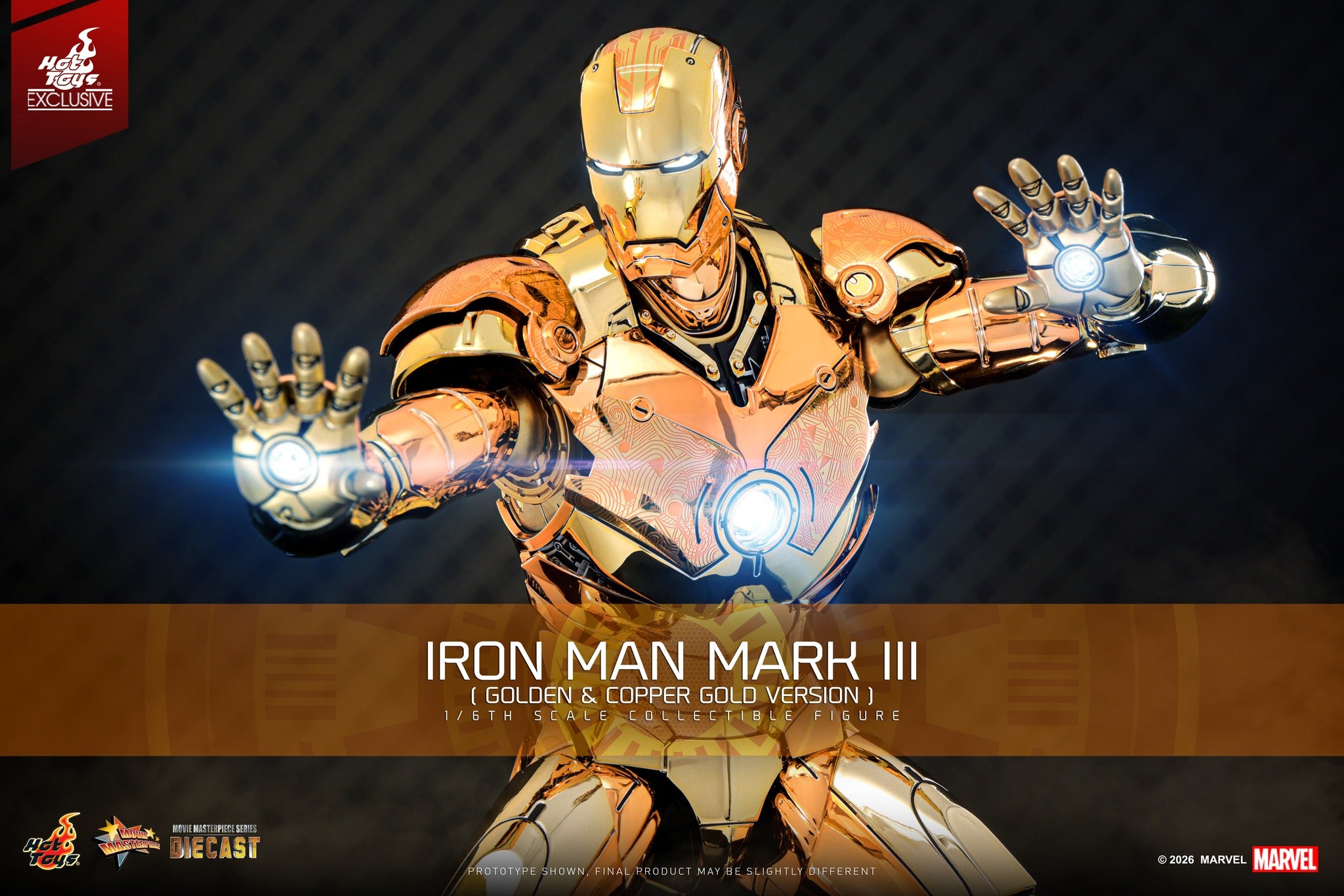 Mark Primo Hot Toys - MMS848D78 - Iron Man - 1/6th scale Iron Man Mark III (Golde ...