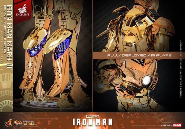 Hot Toys - MMS848D78 - Iron Man - 1/6th scale Iron Man Mark III (Golde ...