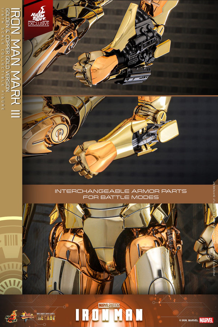 Hot Toys - MMS848D78 - Iron Man - 1/6th scale Iron Man Mark III (Golde ...