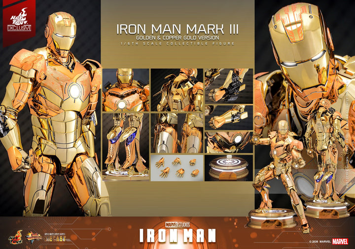 Hot Toys - MMS848D78 - Iron Man - 1/6th scale Iron Man Mark III (Golde ...