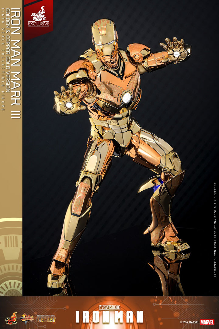 Hot Toys - MMS848D78 - Iron Man - 1/6th scale Iron Man Mark III (Golde ...