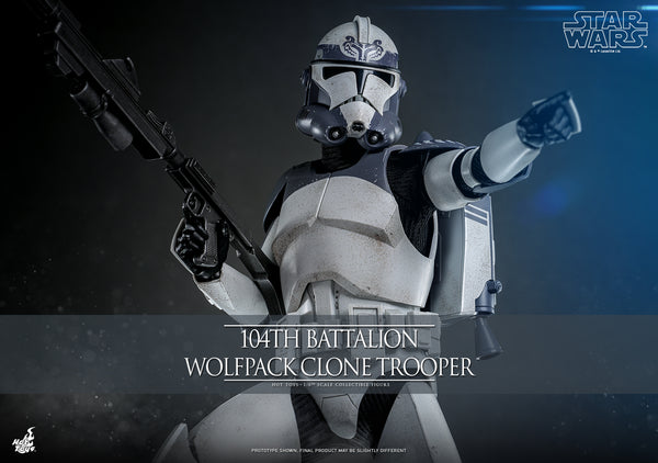 [Pre-Order] Hot Toys - TMS142 - Star Wars: The Clone Wars - 104th Battalion Wolfpack Clone Trooper Collectible Figure