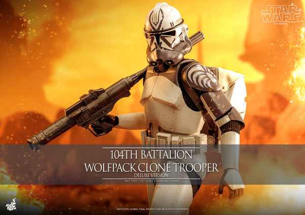 [Pre-Order] Hot Toys - TMS143 - Star Wars: The Clone Wars - 104th Battalion Wolfpack Clone Trooper Collectible Figure (Deluxe Version)