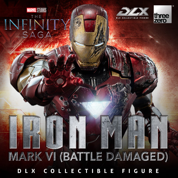 [Pre-Order] Threezero - Marvel Studios: The Infinity Saga DLX Iron Man Mark 6 (Battle Damaged)