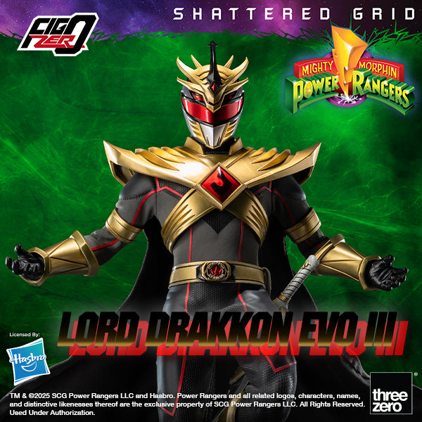 [Pre Order] Threezero -  Mighty Morphin Power Rangers: Shattered Grid - FigZero 1/6 Lord Drakkon Evo III