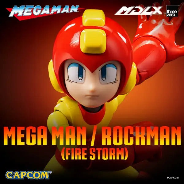 [Pre Order] Threezero - Rockman - Mega Man - MDLX Mega Man - Rockman (Fire Storm)