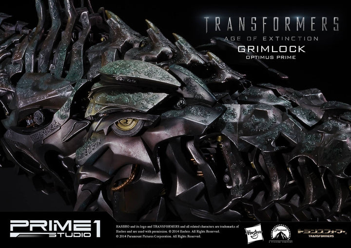 Prime 1 Studio - MMTFM-05  Grimlock and Optimus Prime Statue (Transformers: Age of Extinction)