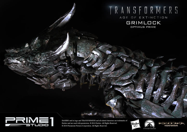 Prime 1 Studio - MMTFM-05  Grimlock and Optimus Prime Statue (Transformers: Age of Extinction)