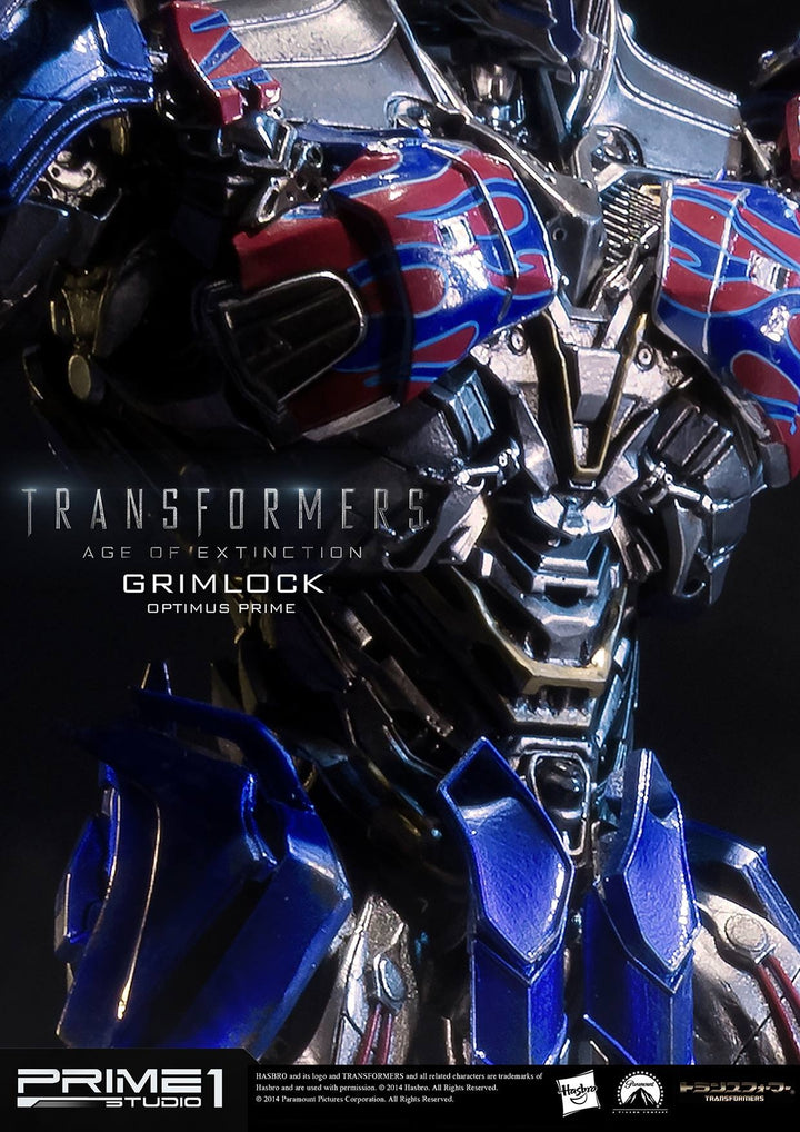 Prime 1 Studio - MMTFM-05  Grimlock and Optimus Prime Statue (Transformers: Age of Extinction)