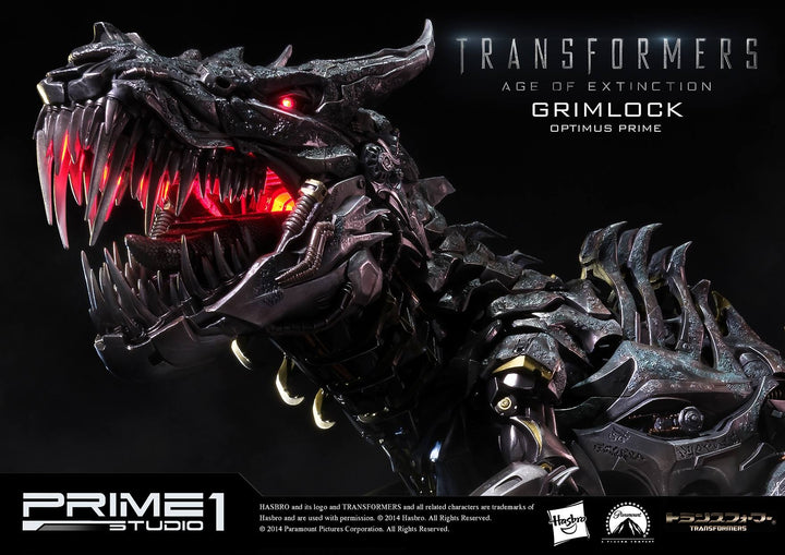 Prime 1 Studio - MMTFM-05  Grimlock and Optimus Prime Statue (Transformers: Age of Extinction)