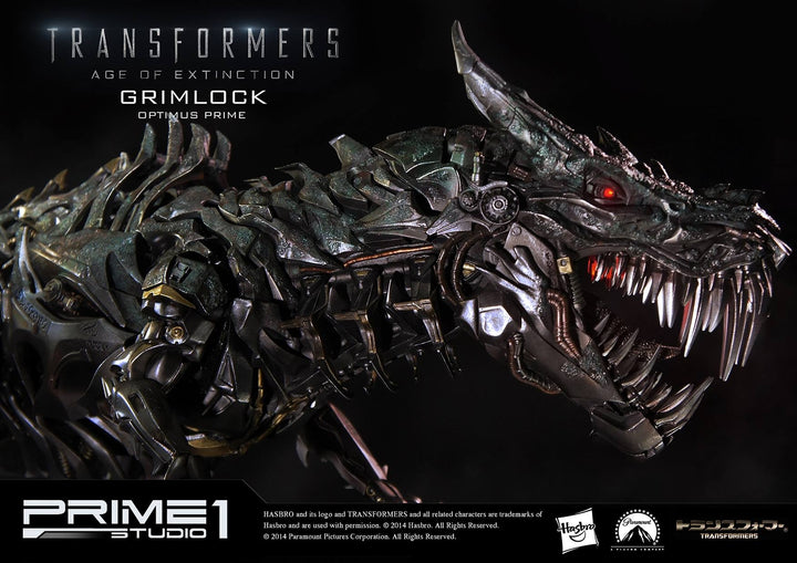 Prime 1 Studio - MMTFM-05  Grimlock and Optimus Prime Statue (Transformers: Age of Extinction)