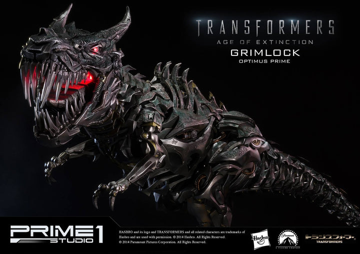 Prime 1 Studio - MMTFM-05  Grimlock and Optimus Prime Statue (Transformers: Age of Extinction)